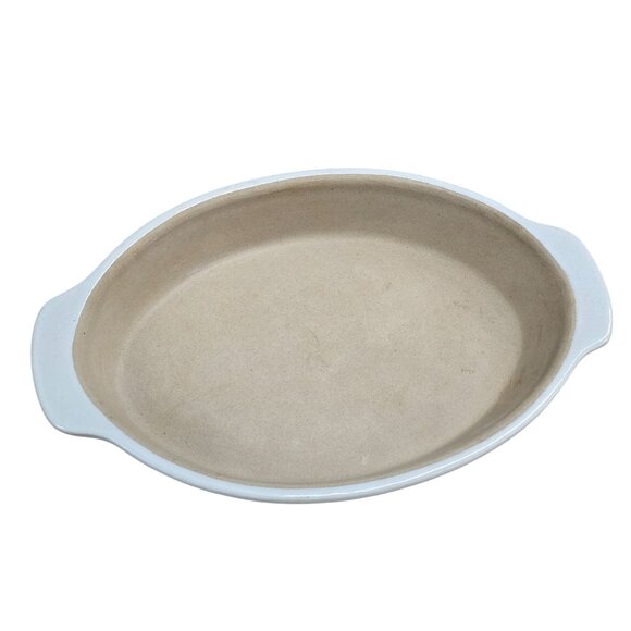 Pampered Chef Small Oval Baker Stoneware Cream USA - Picture 6 of 6